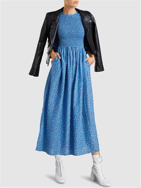 From your everyday look to a formal ensemble, dillard's has the dresses to meet your style needs. Ganni Beacon Long Sleeve Maxi Dress in Blue - Lyst