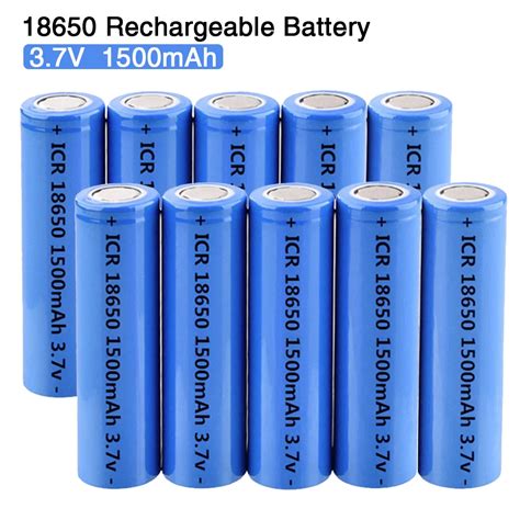 Icr18650 Battery 37v 1200mah Rechargeable Battery Lithium Batteries Li