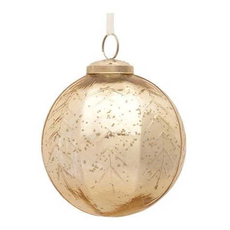 Ribbed Mercury Glass Ball Ornament Set Of 6 On Sale Bed Bath