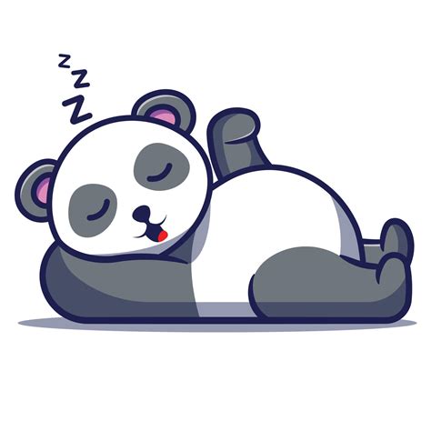 Cute Panda Sleep Vector Illustration 9946456 Vector Art At Vecteezy