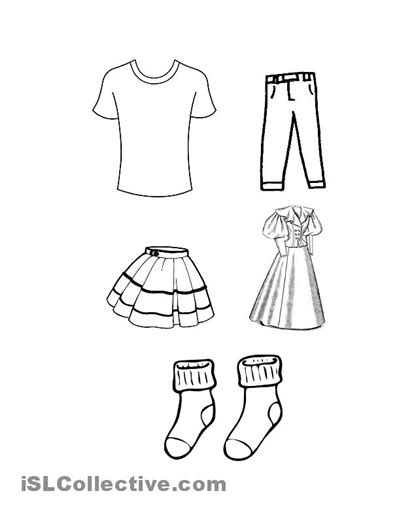 Here you can print black and white pictures for free. 7 Best Images of Spring Clothes Worksheet - Summer Clothes ...