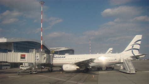 Hours, address, transport airport bucharest reviews: File:Aegean Airlines Plane at Bucharest Airport.JPG ...