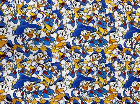 Disney Donald Duck Fabric 100 Cotton Fabric Fat Quarter Etsy