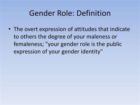 Ppt Gender Roles Powerpoint Presentation Free Download Id2880478