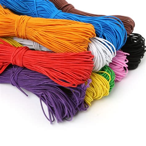 New Arrival 1mm 25msheefcut Loose Elastic Beading Cord String Stretch Rope Multi Color