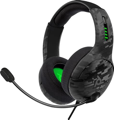 Pdp Gaming Lvl50 Wired Stereo Gaming Headset Black Camo Xbox Series