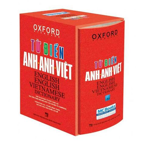 Sách Từ điển Anh Anh Việt Oxford 350000 Từ Hộp đỏ Cứng Mc298
