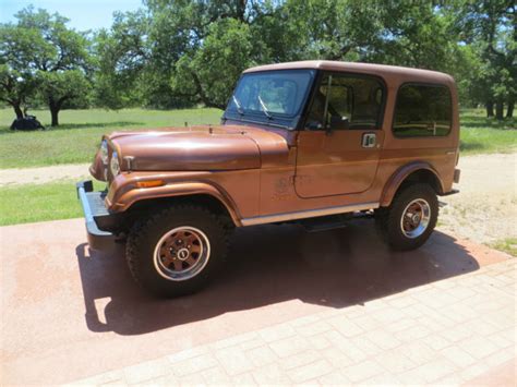 Jeep Cj 1982 Copper Brown Metallic For Sale 1jcce87e4ct018243 1982