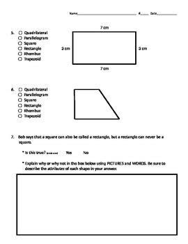 Quadrilateral Quiz By Teaching With Laughter And Love TPT