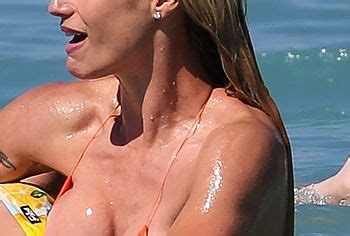 Michelle Hunziker Nipslip And Bikini Beach Photos The Best Porn Website