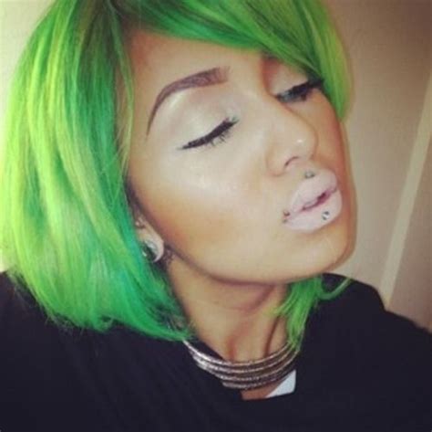 Lime Green Hair Green Hair Colors Green Hair Gorgeous Hair