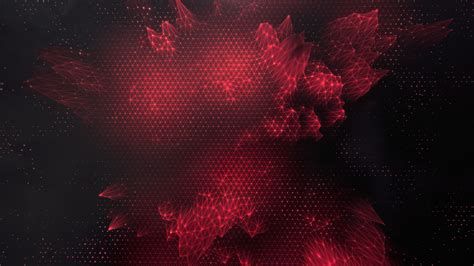 Low Poly Red Triangle Art Abstract Wallpaperhd Abstract Wallpapers4k