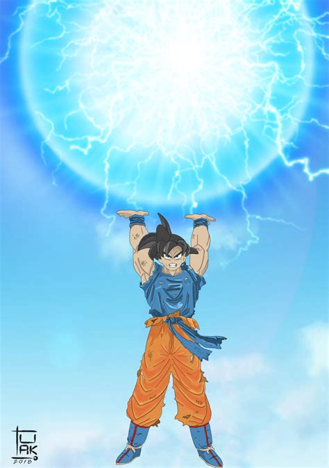 Goku Spirit Bomb By Turkiabdulaziz On Deviantart