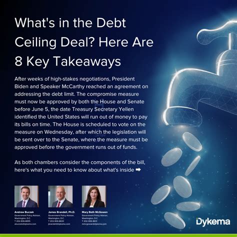 Whats In The Debt Ceiling Deal Here Are 8 Key Takeaways Dykema