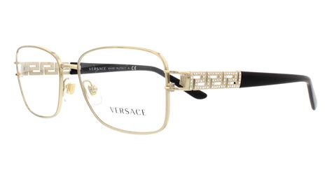 Versace Eyeglasses Ve 1229b 1252 Pale Gold Mm
