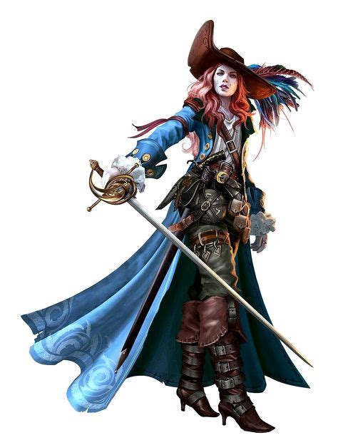 Female Sylph Swashbuckler Pathfinder Pfrpg Dnd Dandd D20 Fantasy