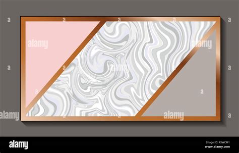 Rectangle Golden Frame Marble Texture Stock Vector Image And Art Alamy