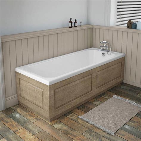 York Wood Finish Traditional End Bath Panel And Plinth 700mm