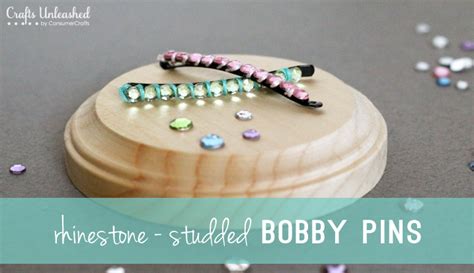 Bobby Pins With Rhinestone Studded Embellishments Diy Hair