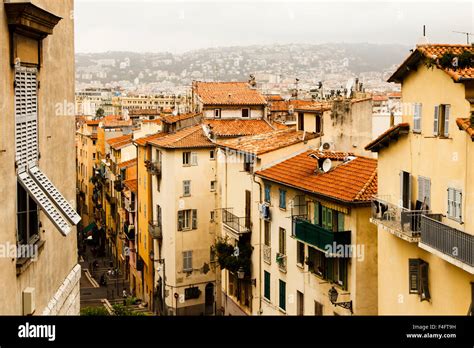 Medieval Streets In The Old Town The Vieille Ville Of Nice In The
