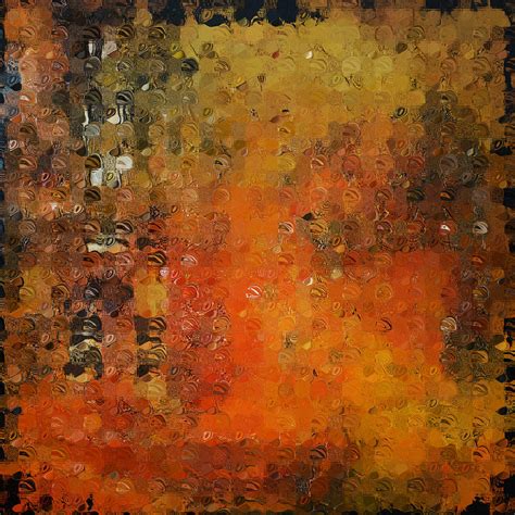 Abstract Orange Art Painting By Andrada Anghel
