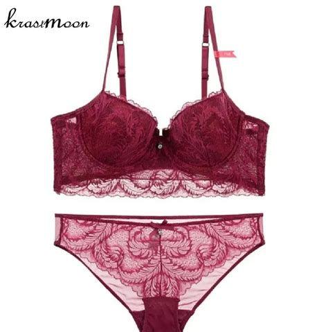 Buy 2018 New Arrival Lace Feather Bra Brief Sets Bottom Underwear Sexy