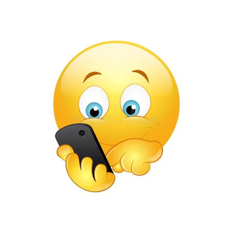 Emoticon Talking On Phone Stock Illustration Download Image Now