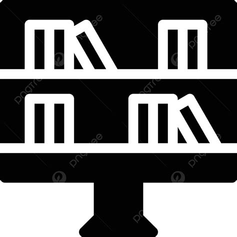 Library Bookshelf Encyclopedia Icon Vector Bookshelf Encyclopedia