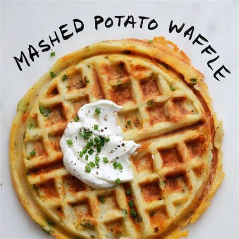 I used a philips air fryer (affiliate link) to make all of these air fryer potato recipes and absolutely love it! Mashed Potato Waffle | Waffle maker recipes, Sweet potato ...