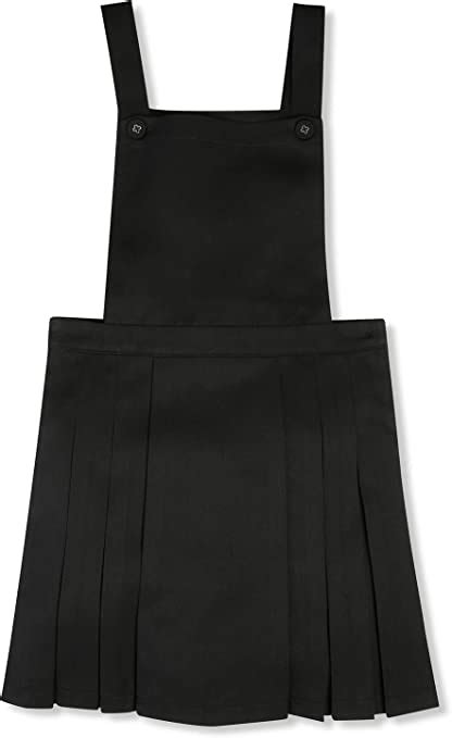 Mandco Girls School Pinafore Dress Pleated Skirt And Bib Front