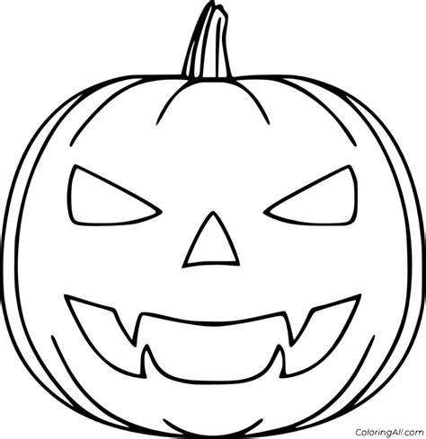 54 free printable Jack O Lantern coloring pages in vector format, easy