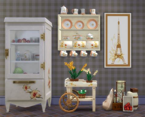 Sims 4 Ccs The Best Shabby Kitchen Clutter Part 2 By Pqsim4