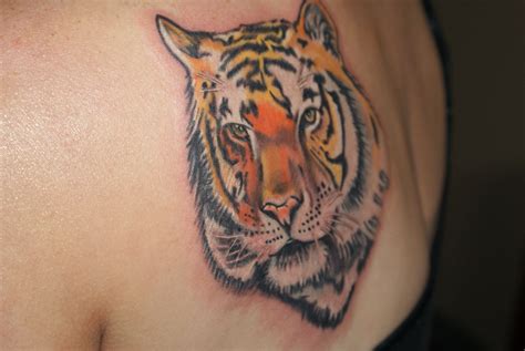 Realistic Tiger Tattoo By Artist Joshua Nordstrom Tiger Tattoo