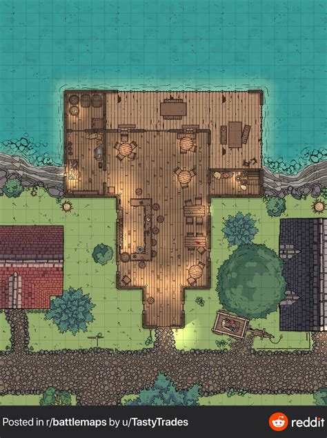 The Empty Net Tavern For Ghosts Of Saltmarsh 25x32 My First Full Map