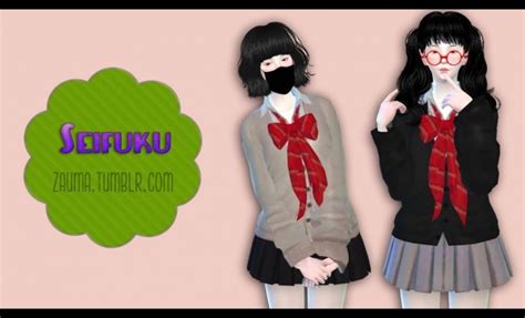 Seifukus For Females At Zauma Via Sims 4 Updates Check More At
