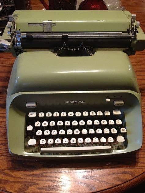 Vintage 1965 Royal Typewriter Retro Green Nm Works With Images