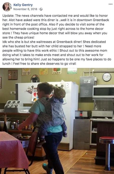 This Picture Of A Busy Waitress With Son Strapped To Her Back Went Viral Page 5 Of 24