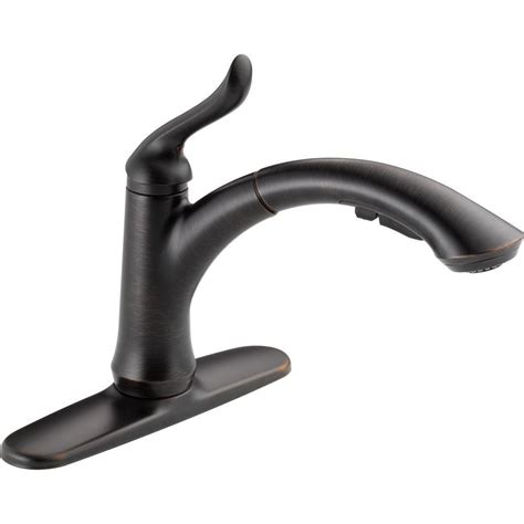 As an amazon associate i earn from qualifying purchases. Delta Linden Single-Handle Pull-Out Sprayer Kitchen Faucet ...