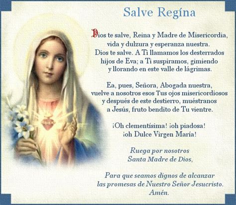 Dios Te Salve Reina Y Madre Un Poderoso Rezo Para Honrar A La Virgen