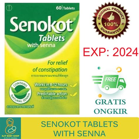 Jual Senokot Tablets With Senna Isi 60 Tablet Obat Sembelit Constipation Shopee Indonesia