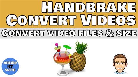 Handbrake Convert A Video File Format Change Resolution And Reduce File Size Youtube