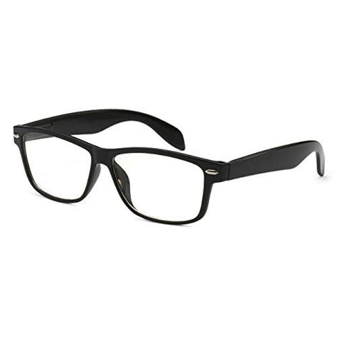 Vintage Nerd Geek 2 Color Frame Clear Lens Eye Glasses Black Be