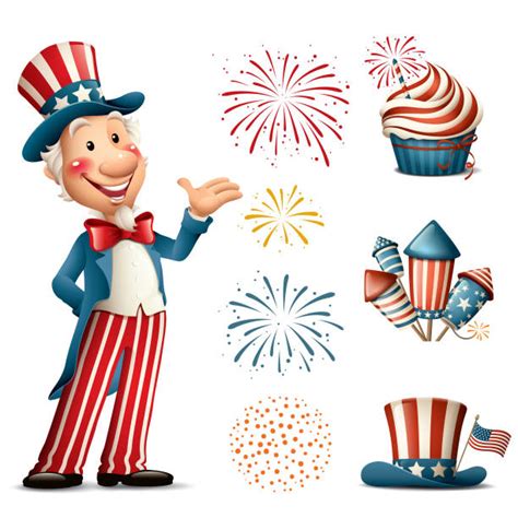 Best Fourth Of July Fireworks Illustrations Royalty Free Vector