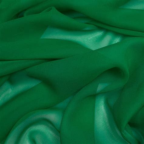 Kelly Green Silk Chiffon Silk Chiffon Fabric Mood Fabrics Green Silk