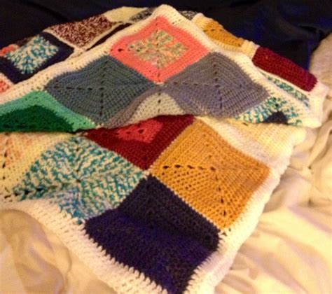 Granny square blanket my second one ever | Granny square blanket, Square blanket, Granny square