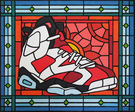 Holy Grail Stained Glass Sneaker Paintings On Behance