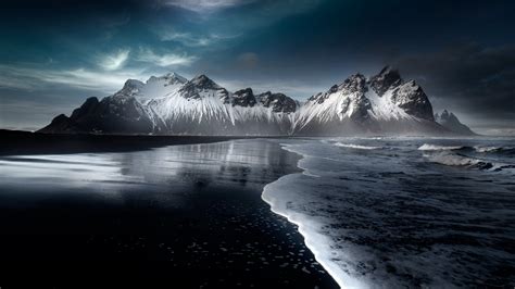2560x1440 Iceland Hofn Mountains 1440p Resolution Wallpaper Hd Nature