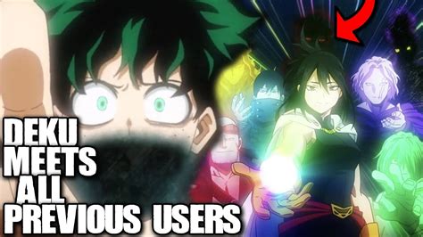 Deku Meets All Previous Users Of One For All My Hero Academia Chapter