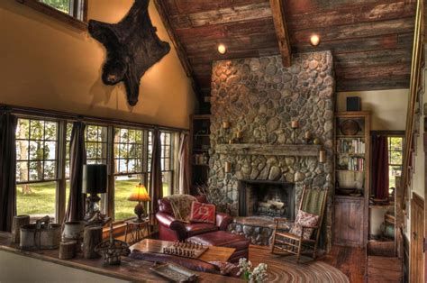 Rustic Living Room Decor Ideas Inspired By Cozy Mountain Cabins