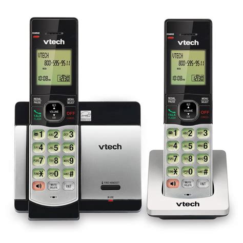 Vtech 2 Handset Cordless Phone With Caller Id Cs5119 2 The Home Depot